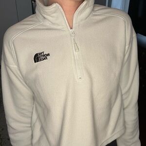 The North Face light blue Half-Zip Pullover